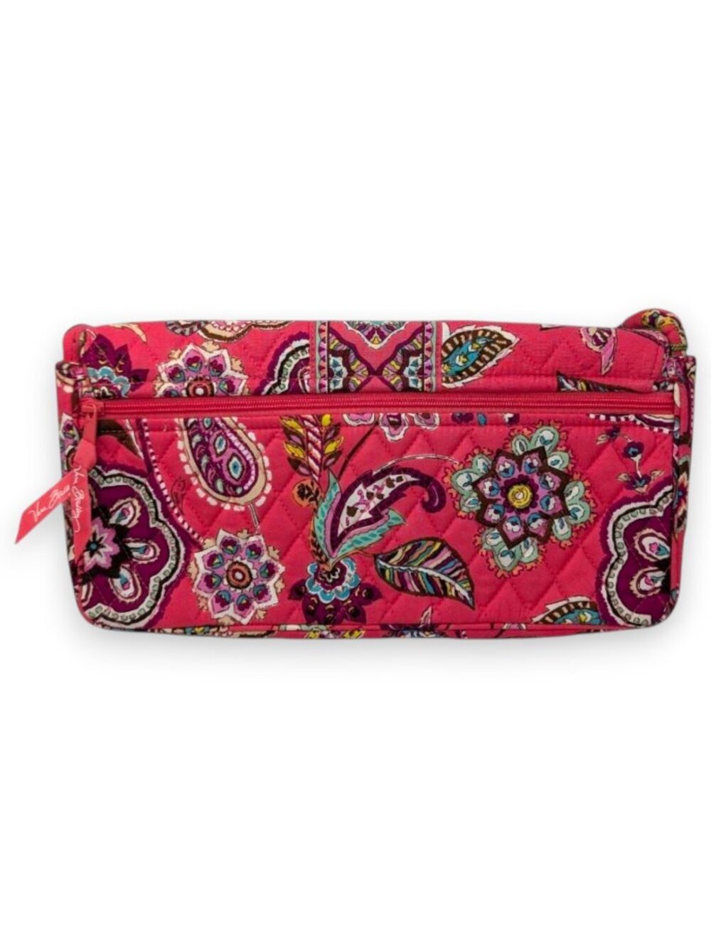 Vera Bradley Love Knot Pink Floral Paisley Tote Shoulder Bag Clutch - Picture 4 of 8